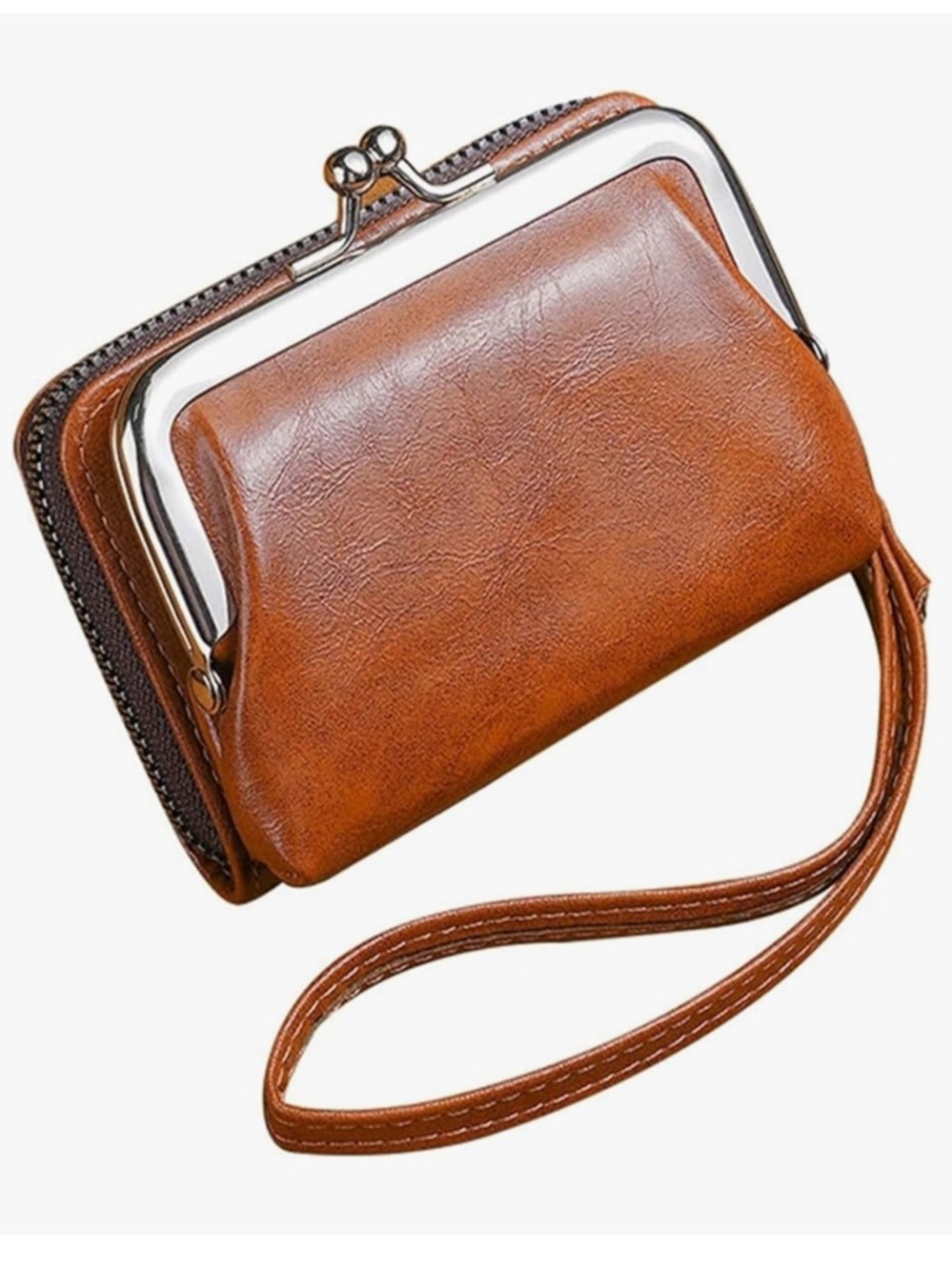 Small Size Vintage Wallet for Women, Pu Leather Elegant Change Pouch,